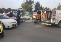 صور: اصابة طفيفة لشخصين بحادث طرق في مدينة اللد